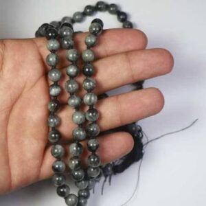 Cat's Eye Stone Mala / Grey Beads Mala