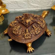 BudhShiv - Brass Ashtalakshmi Shree Yantra Tortoise